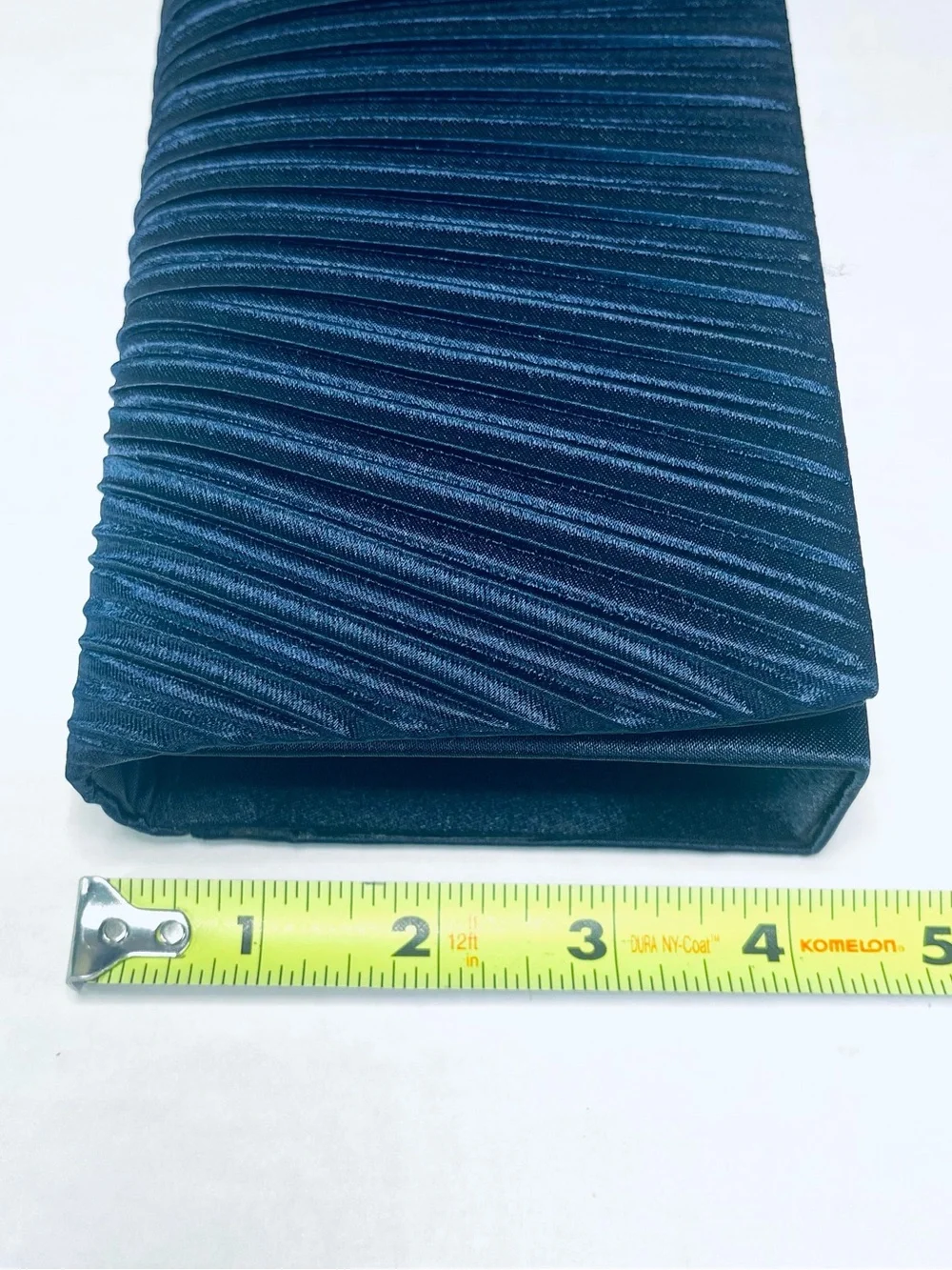 Purse Clutch Satin Navy Blue Formal Wedding Prom Cocktail Party Mother of Bride - Picture 7 of 7